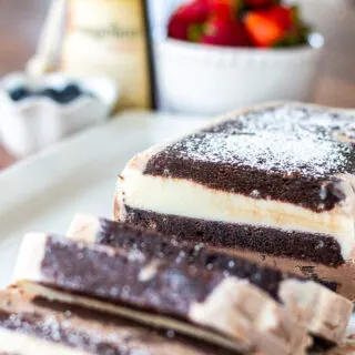 Black and White Brownie Ice Cream Cake