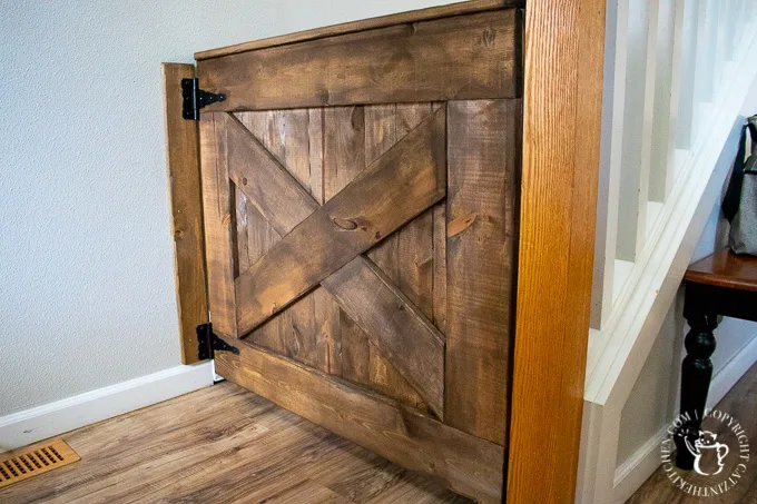 Here's our experience with this simple project to help keep your little ones safe - a DIY farmhouse baby gate, easily modified to fit your space and style!