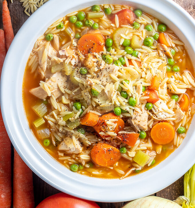 Let your pantry come to your rescue with this easy minestrone chicken noodle soup - this 