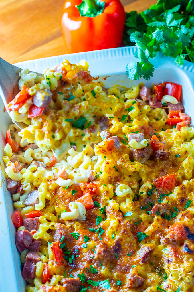 Queso Mac and Cheese6 Catz in the Kitchen