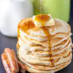 Fluffy & light, with a touch of sugar, vanilla, & creaminess in each bite, these sweet cream pancakes are a level up from traditional buttermilk flapjacks.