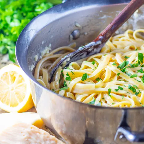 Okay, it's not healthy, but every once in awhile you really just need butter, cream, garlic, pasta, and cheese...you need homemade fettuccine alfredo.