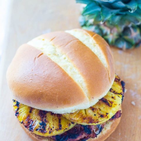 Grilled Pineapple Teriyaki Turkey Burgers