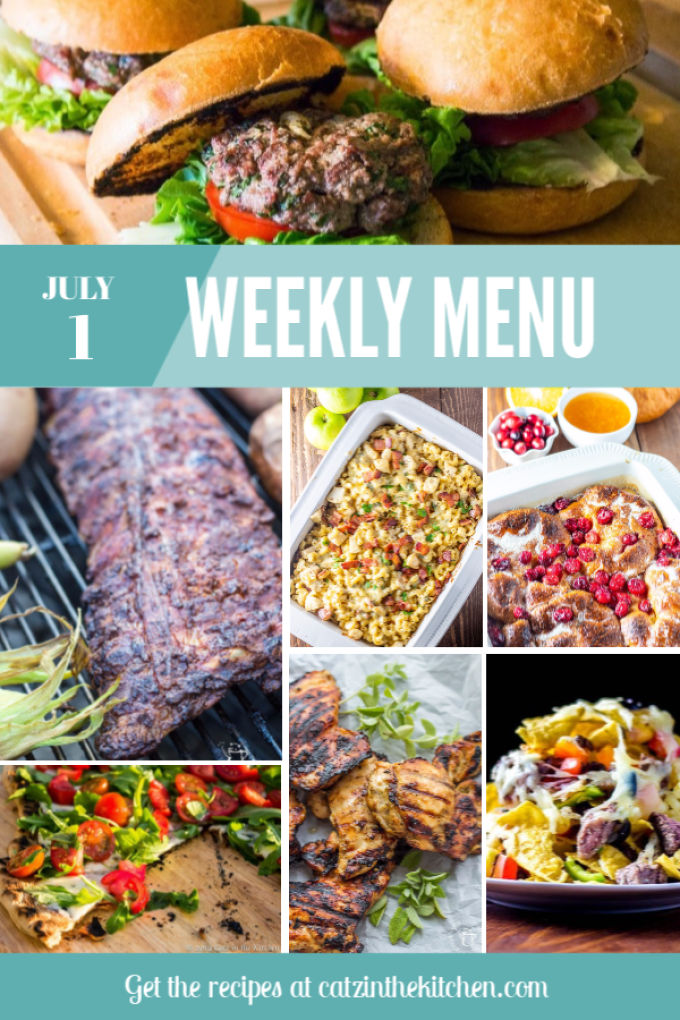 Weekly Menu | Catz in the Kitchen | catzinthekitchen.com | #mealplan