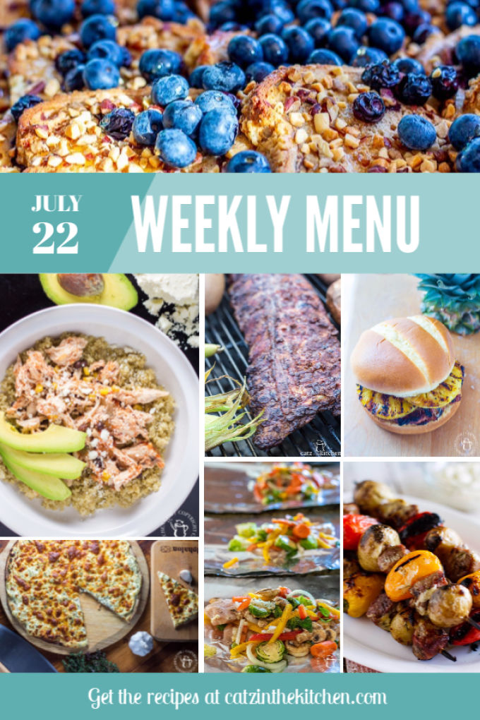 Weekly Menu | Catz in the Kitchen | catzinthekitchen.com | #mealplan