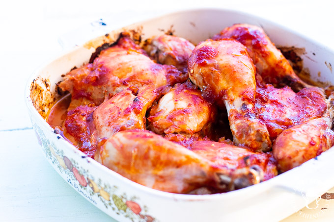 As back to school season sets in, baking up some of this oven barbecue chicken is a great, easy way to hang on to the flavors of summer!