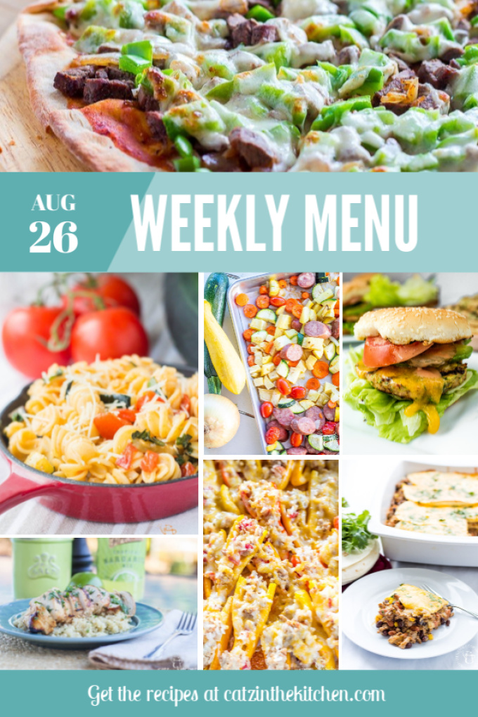 Weekly Menu | Catz in the Kitchen | catzinthekitchen.com | #mealplan