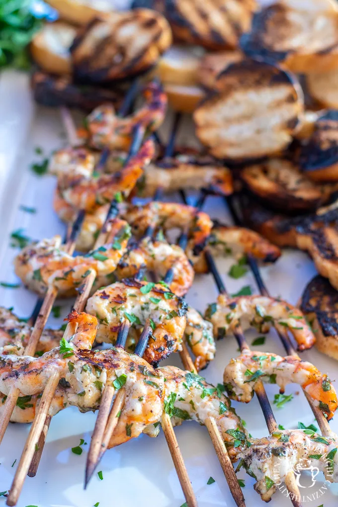 This recipe for grilled shrimp scampi couldn't be easier. A few ingredients for a quick marinade, followed by about five minutes on the grill - delish!