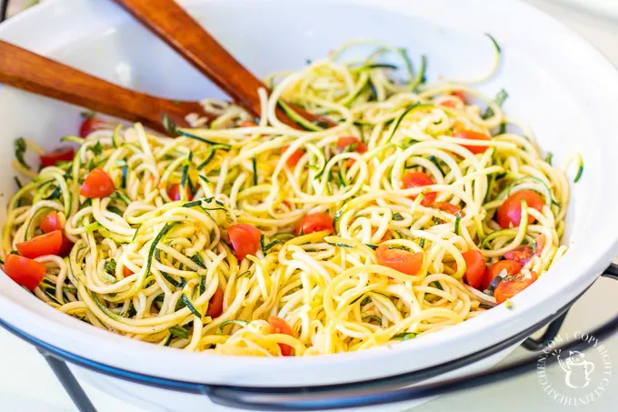 A late summer salad that is simple, healthy, colorful, and easy to make for crowds? That's where this summer squash caprese salad comes in!