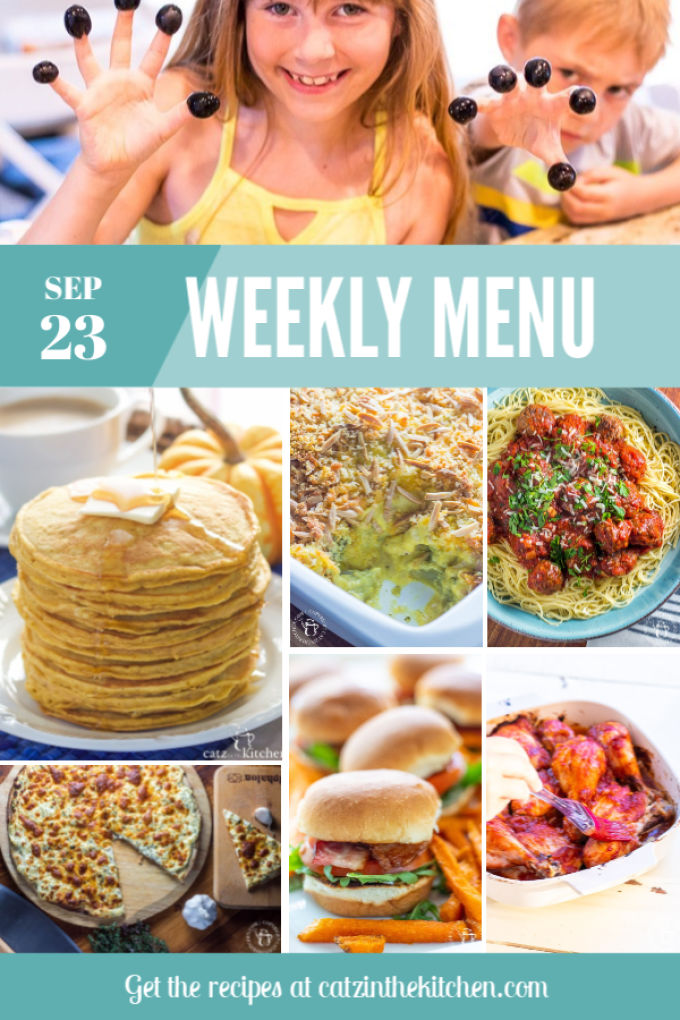 Weekly Menu | Catz in the Kitchen | catzinthekitchen.com | #mealplan