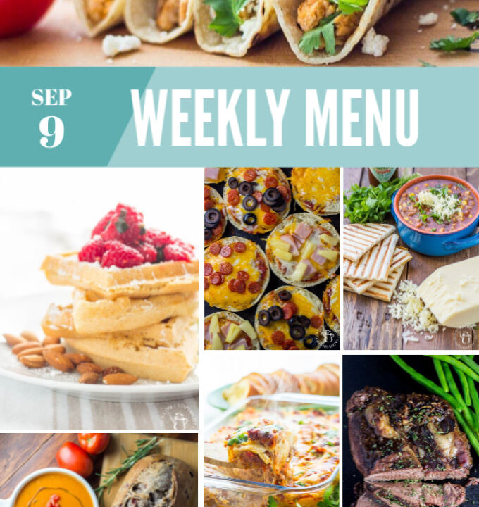 Weekly Menu | Catz in the Kitchen | catzinthekitchen.com | #mealplan