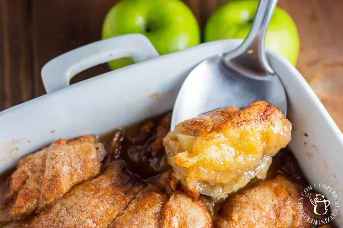 This recipe for homemade country apple dumplings is made easy using crescent rolls! The cinnamon and sugar goodness will keep you coming back all year long!