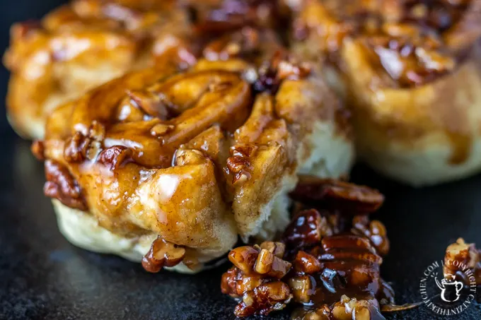 This recipe takes some time and work, but it's so worth it. The dough, the topping, the caramel...these caramel pecan sticky buns are straight up addicting.