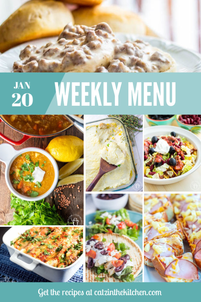 Weekly Menu | Catz in the Kitchen | catzinthekitchen.com | #mealplan