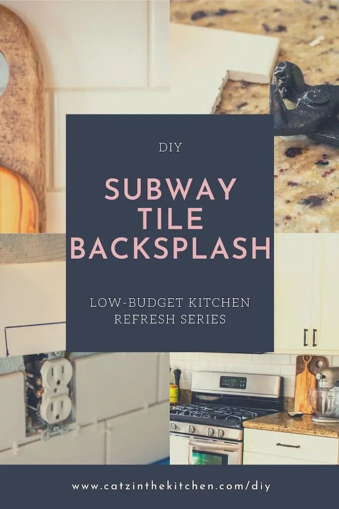 Diy Subway Tile Backsplash Catz In The Kitchen - Diy Subway Tile Backsplash Installation