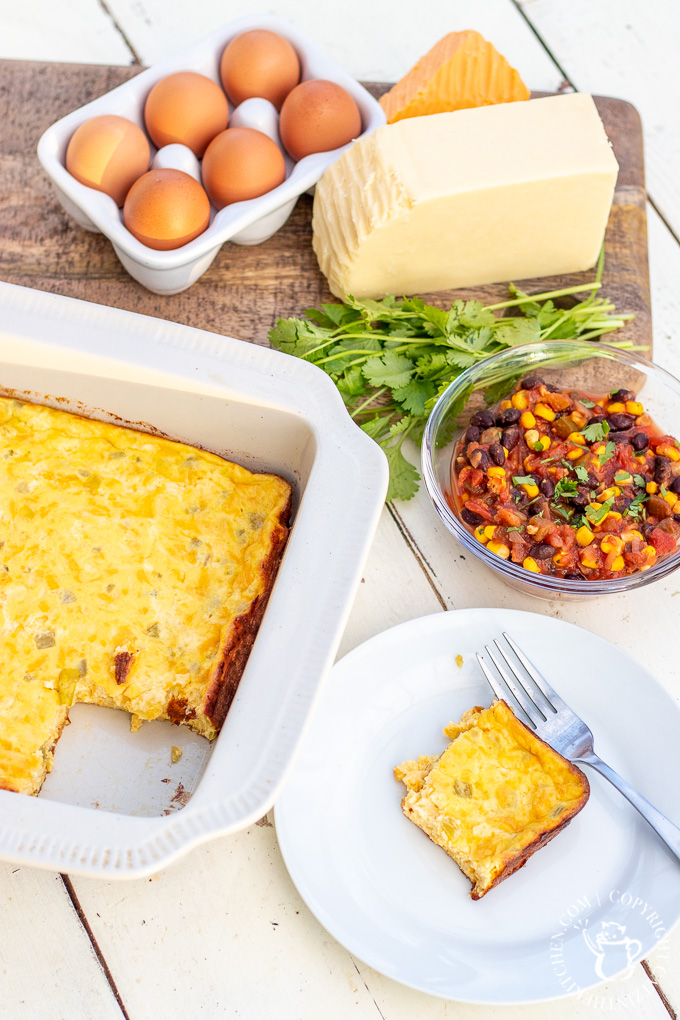 It's easy, pantry-friendly, flexible, works for breakfast, lunch, or dinner, & makes great leftovers! What's not to love about this chile relleno casserole?