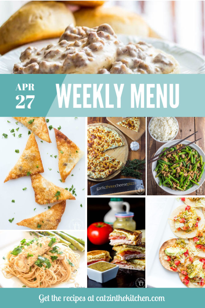 Weekly Menu for the Week of Apr 27