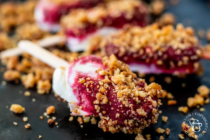 Blackberry Mascarpone Popsicles