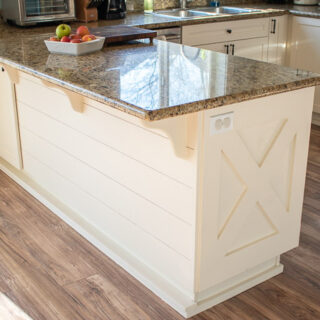 DIY Shiplap Kitchen Counter Bar