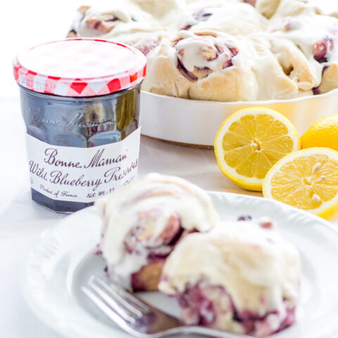 Wild Blueberry Lemon Sweet Rolls