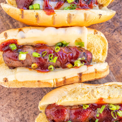 Bacon-Wrapped Cheese Dogs