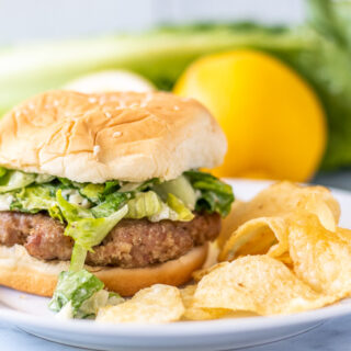 Chicken Caesar Burgers