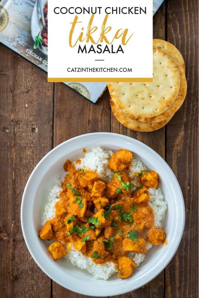 This coconut chicken tikka masala recipe is kid-friendly, make-ahead easy, and ready to add some variety to your weeknight meal plan!