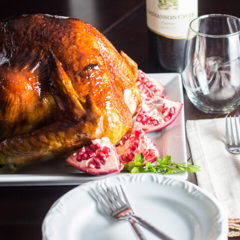 Pomegranate Molasses Glazed Turkey