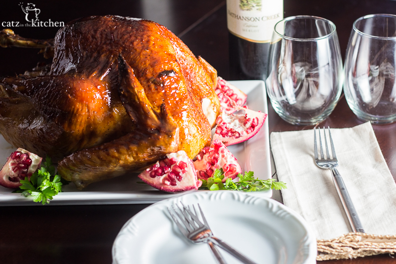 Pomegranate Molasses Glazed Turkey Catz in the Kitchen