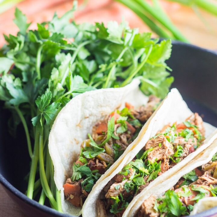 Slow-Cooker Turkey Mole Street Tacos