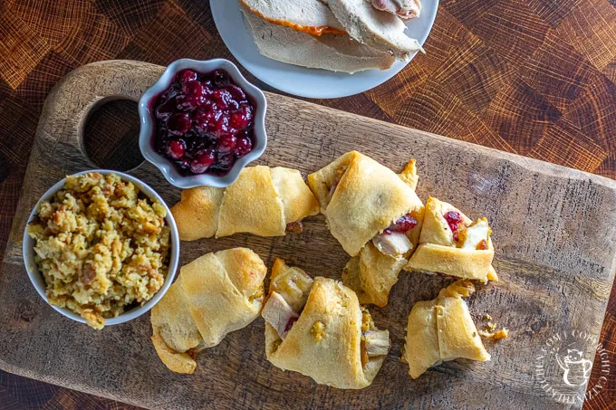 Thanksgiving leftover crescent rolls