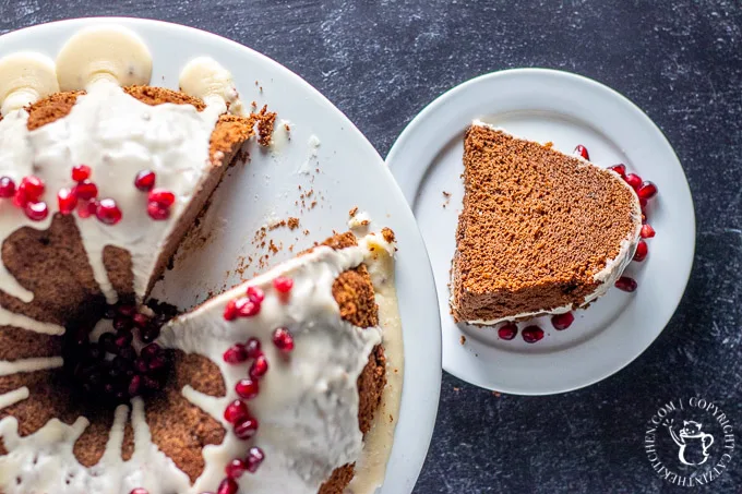 Cocoa Chiffon Cake slice 