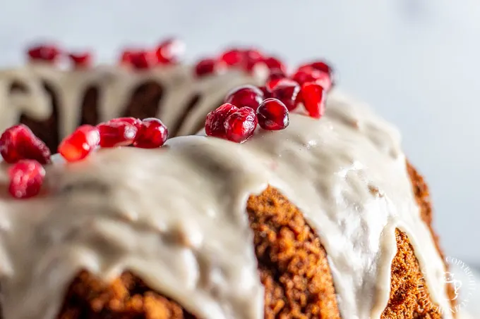 Cocoa Chiffon Cake close up