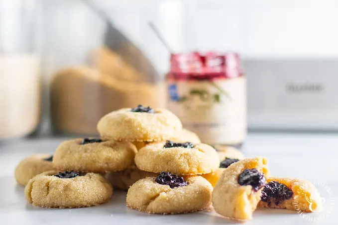 Thumbprint Cookies with jam