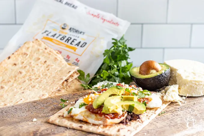 Flatbread Huevos Rancheros recipe 