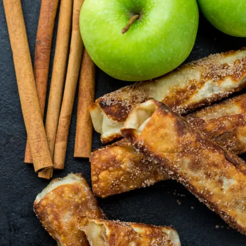 Healthy Apple Pie Egg Rolls