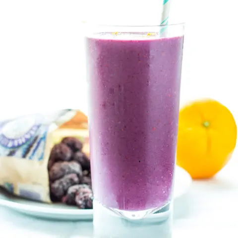 Orange & Ginger Blackberry Smoothie