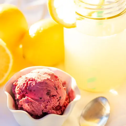 End-of-Summer Blackberry Lemonade Ice Cream