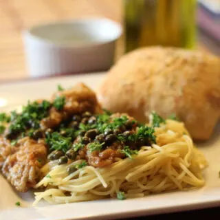 Chicken Piccata with Rosemary Ciabatta