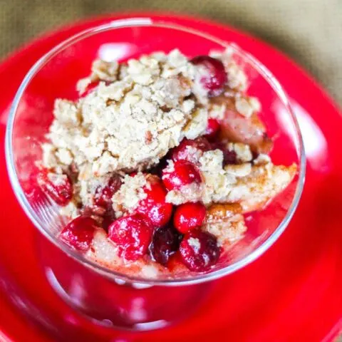 Pear & Cranberry Crisp