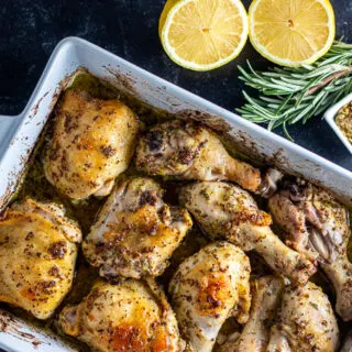 One Pan Roasted Rosemary Mustard Chicken