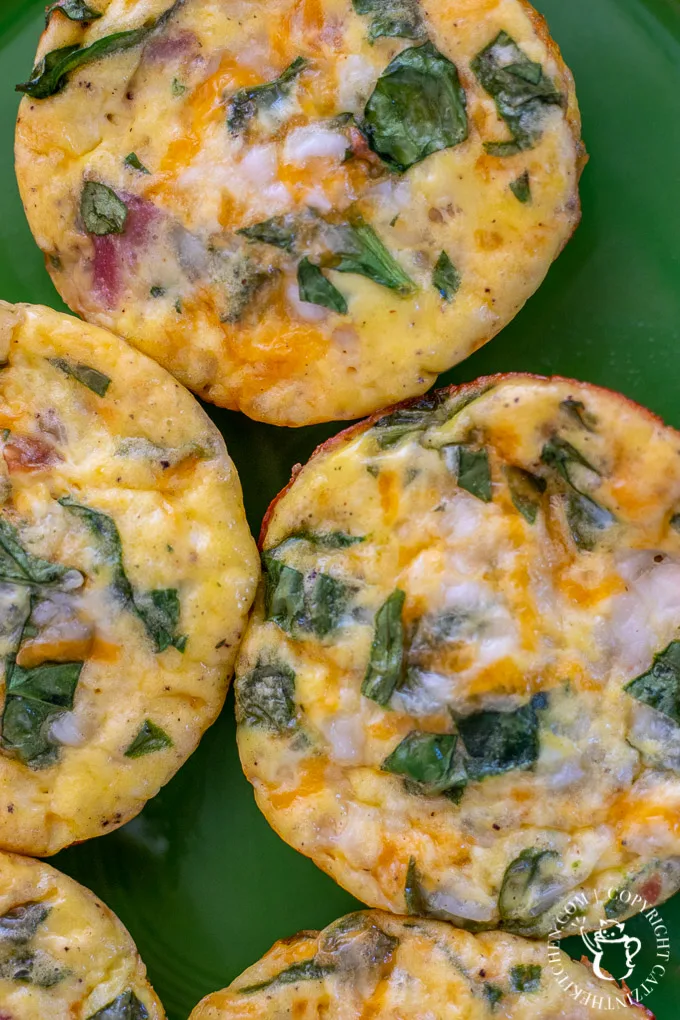 quick recipe for Mini Crustless Quiche