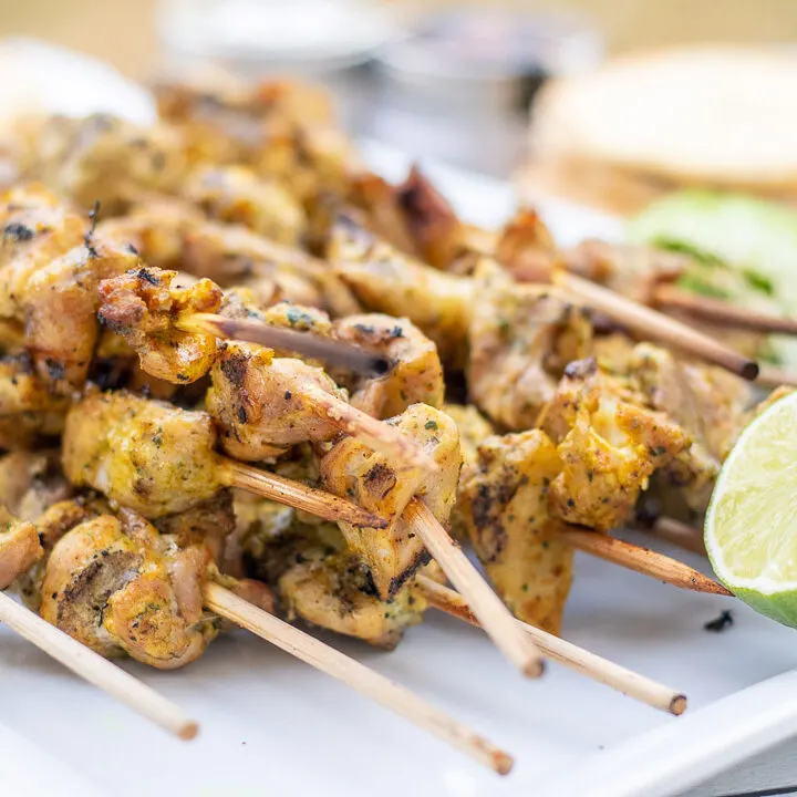 Curry Ginger Chicken Kabobs