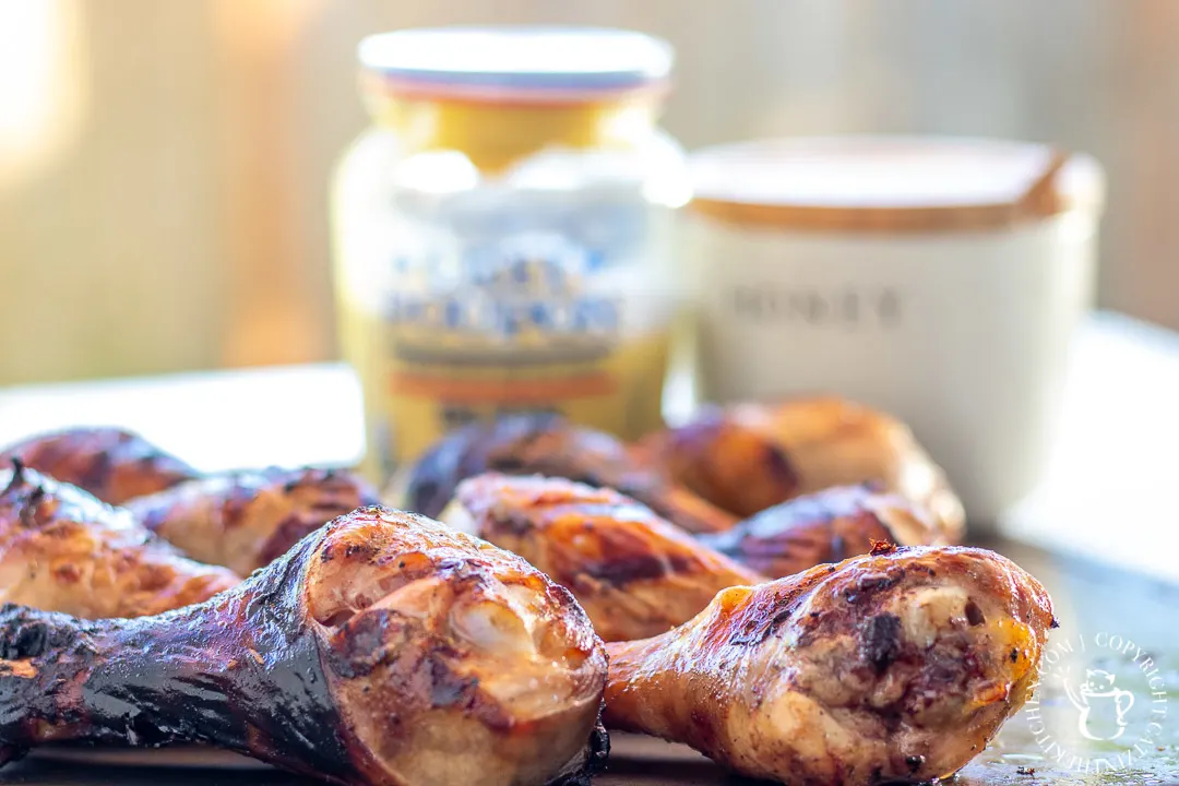 Chicken Drumsticks with honey and dijon mustard