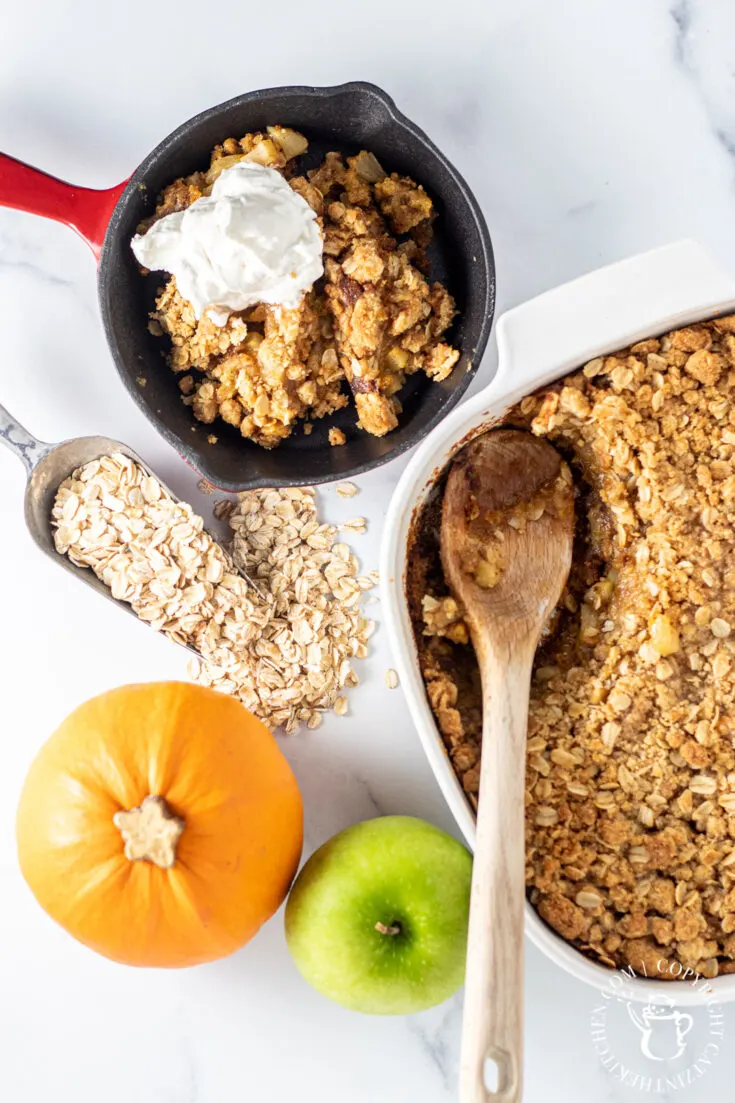 One Bowl Pumpkin Apple Bake ingredients 