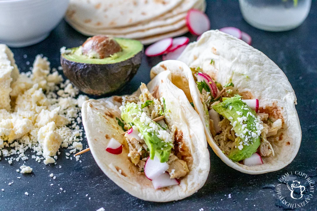 Slow Cooker Salsa Verde Chicken Street Tacos Recipe