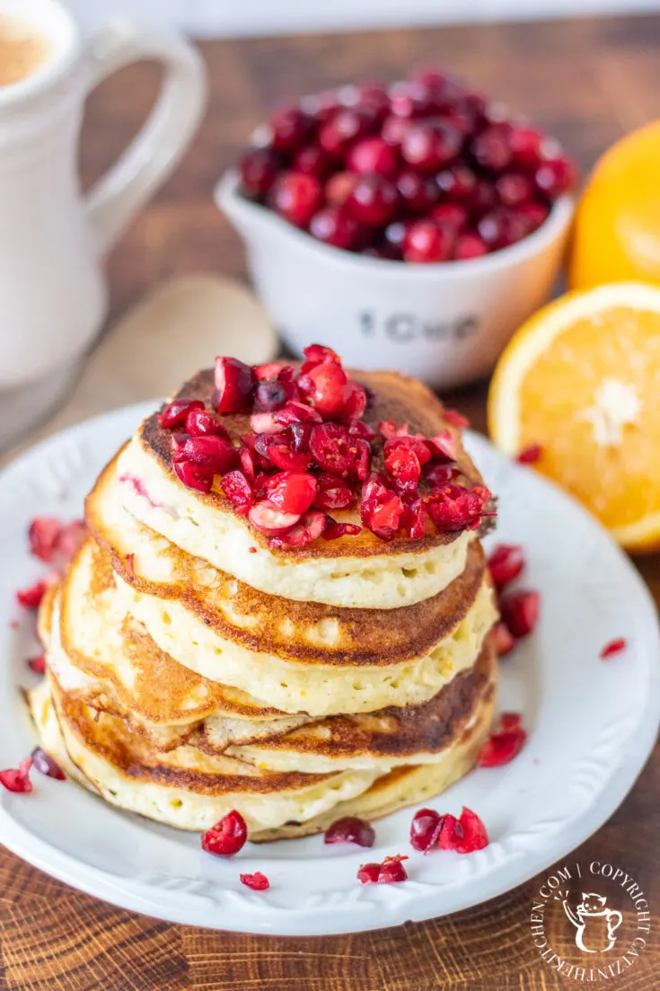 Orange Cranberry Ricotta Pancakes ingredients 