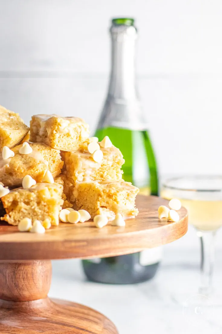 Champagne Blondies recipe 