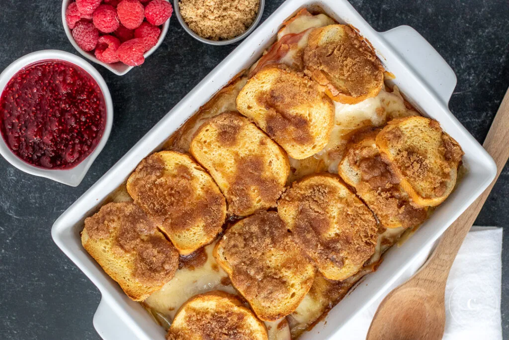 Overnight Monte Cristo Breakfast Casserole recipe