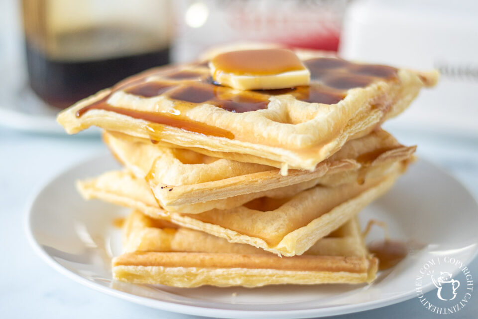 Puff Pastry Waffles - Catz In The Kitchen